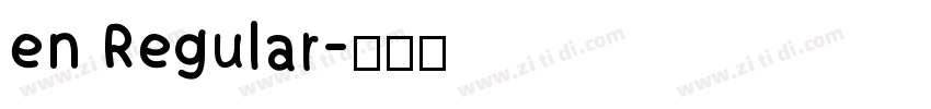 en Regular字体转换